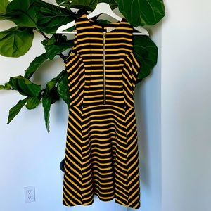 Blue and Yellow Striped Michael Kors Dress